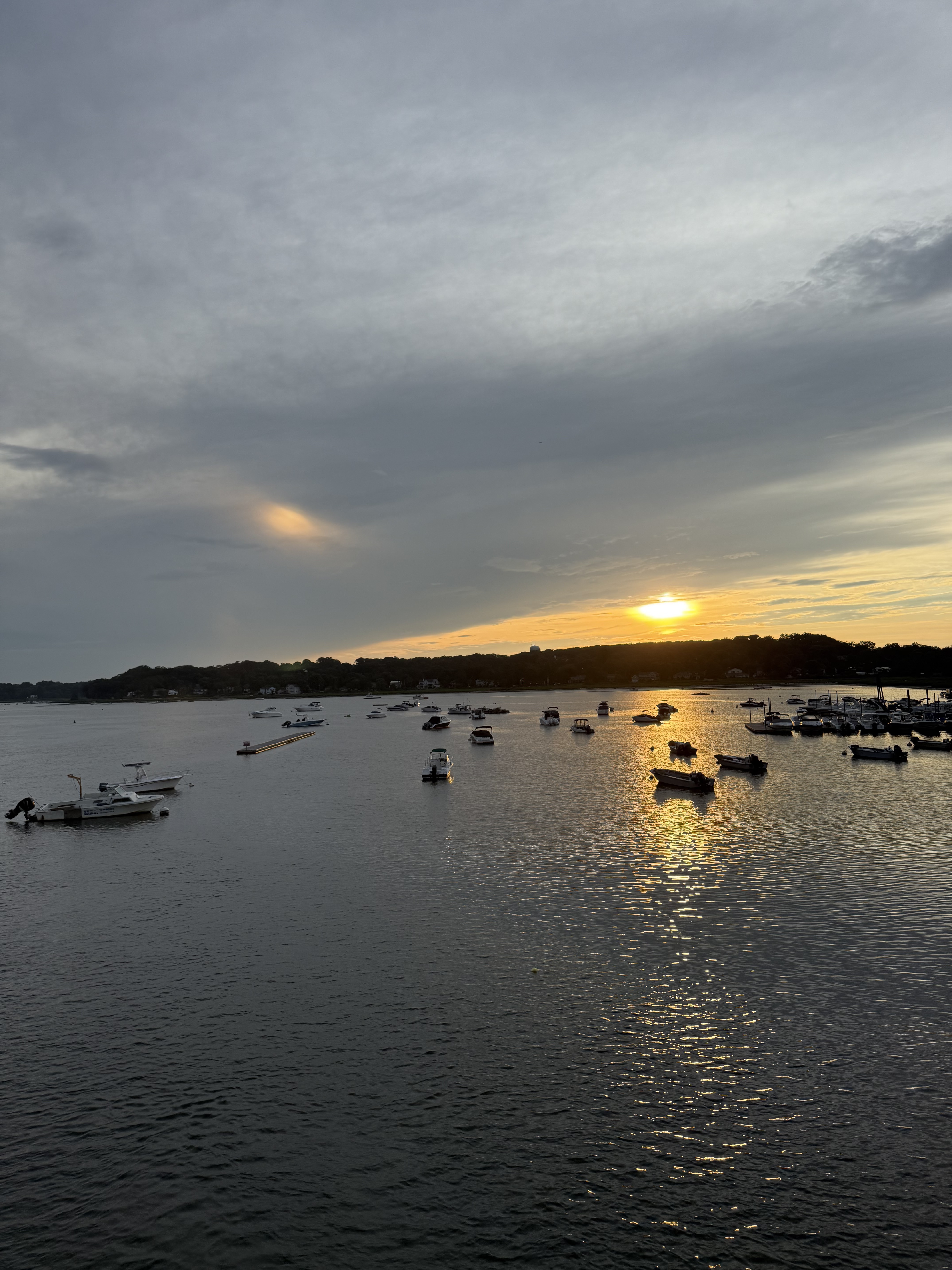Bayville marina sunset